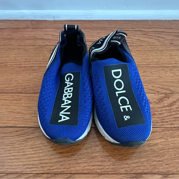 Dolge&Gabbana Blue And Black Sneakers Size:10
